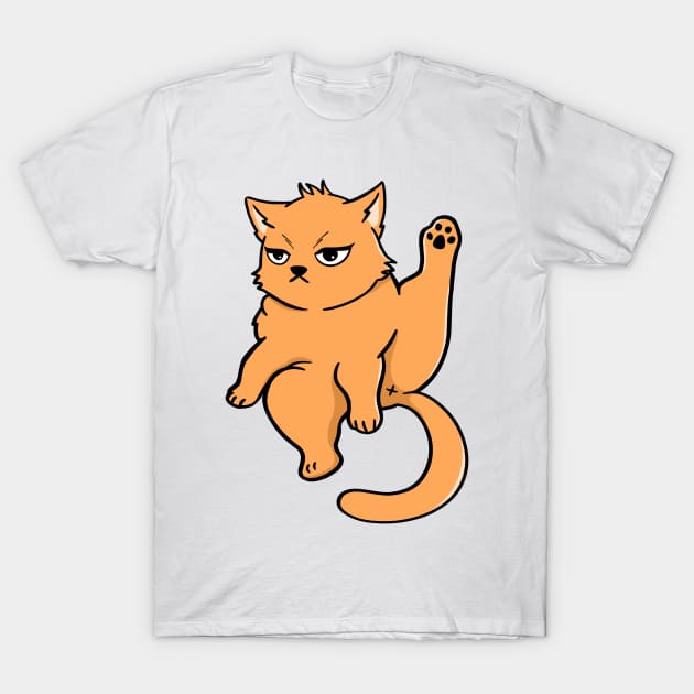 Orange Cat T-Shirt by yuniizu